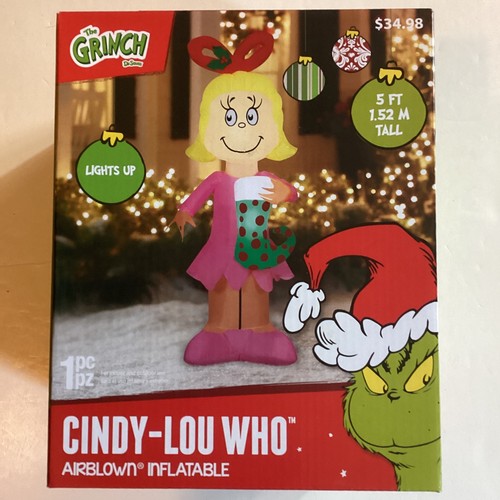 Nib gemmy grinch cindy lou - nib,