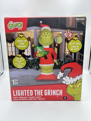 Lighted christmas grinch - 10’,