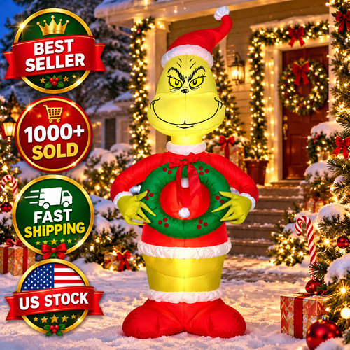Gemmy grinch santa - grinch,