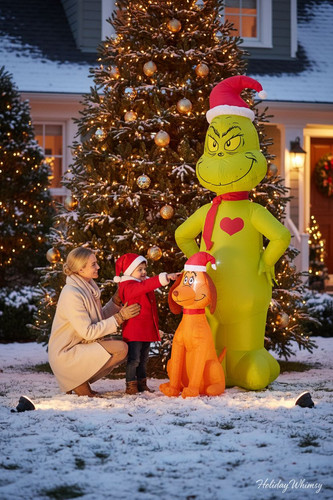 Gemmy led santa grinch - ft.,