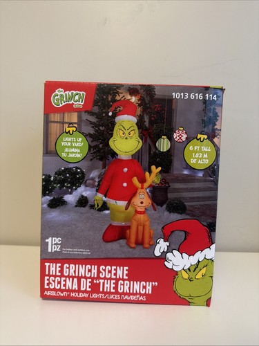 Gemmy grinch santa suit - 6’,