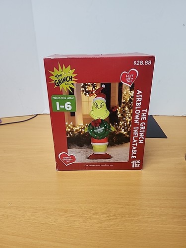 Gemmy grinch inflatable - 5.5, ft