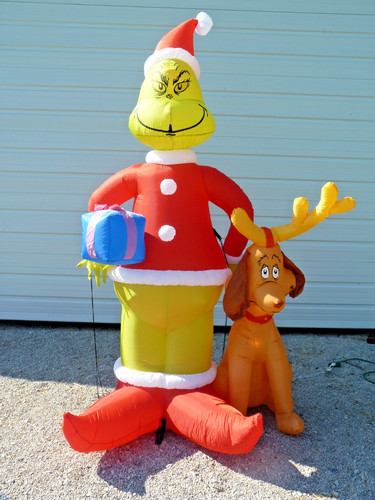 Christmas inflatable grinch - christmas,