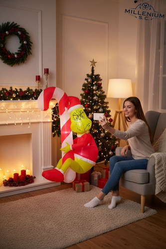 The grinch hanging airblown - the,