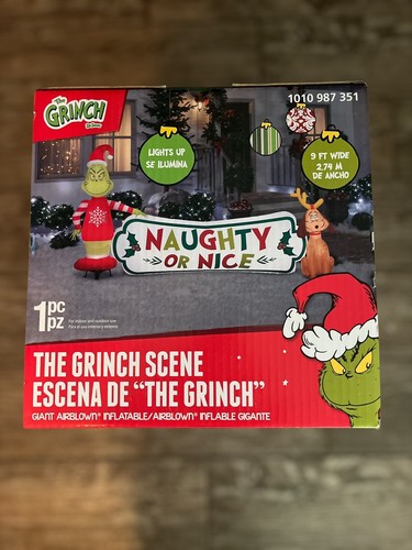 Gemmy led grinch with - 9,