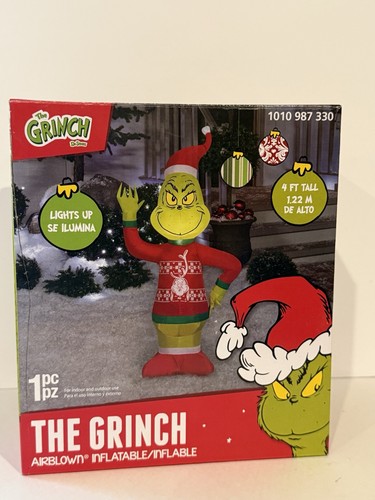 The grinch led blowup - 4, ft