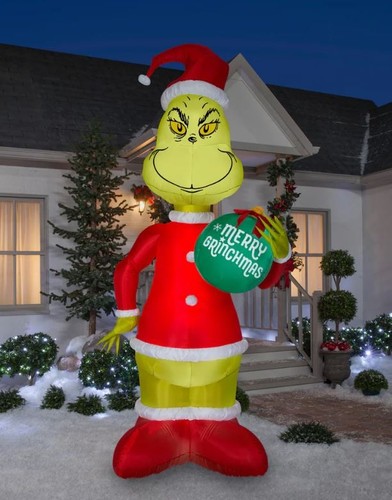 Giant grinch holding - 11,