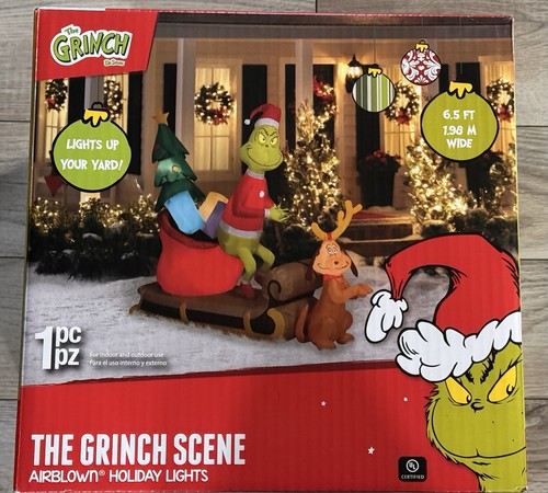 New 5ft grinch - max, sleigh