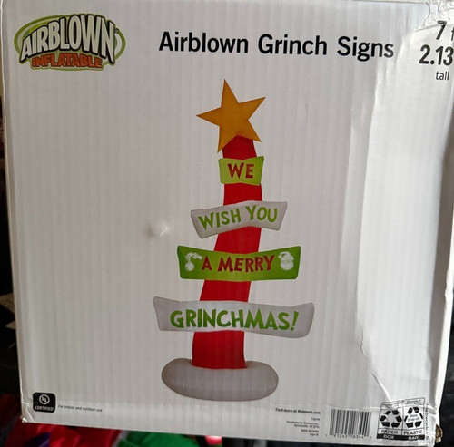 Rare gemmy grinch we - 7', wish