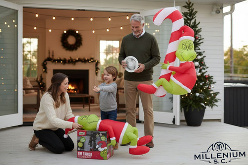 The grinch hanging airblown - grinch,