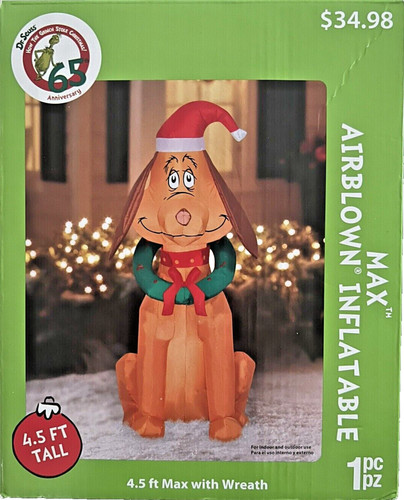 Grinch max wreath - max, airblown