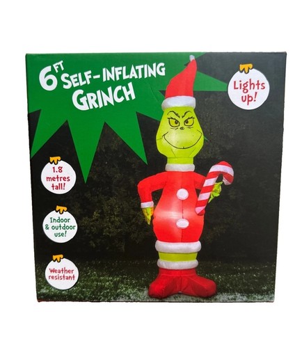 Grinch 6ft self inflatable - 6ft, self-inflatable