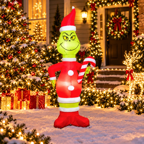 Grinch 6ft inflatable - grinch,