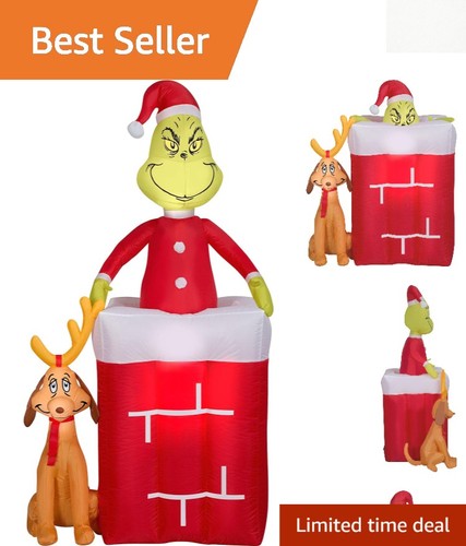 Multicolor lighted grinch - lighted,