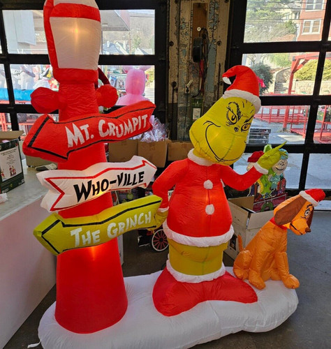 Gemmy 6ft tall grinch - gemmy, w/