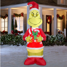 9ft Grinch with Candy Canes