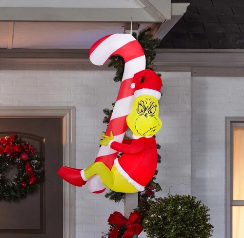 Grinch with candy cane - grinch, 4.5’